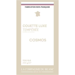 Couette COSMOS Tempérée 90% Duvet De Canard 10% Plumettes 200 G/m²