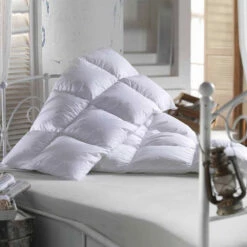 Couette PYRÉNÉES Tempérée 90% Duvet Oie Neuf De France 10% Plumettes 200 G/m² -feuille Soldes Boutique couette legere duvet d oie neuf 2