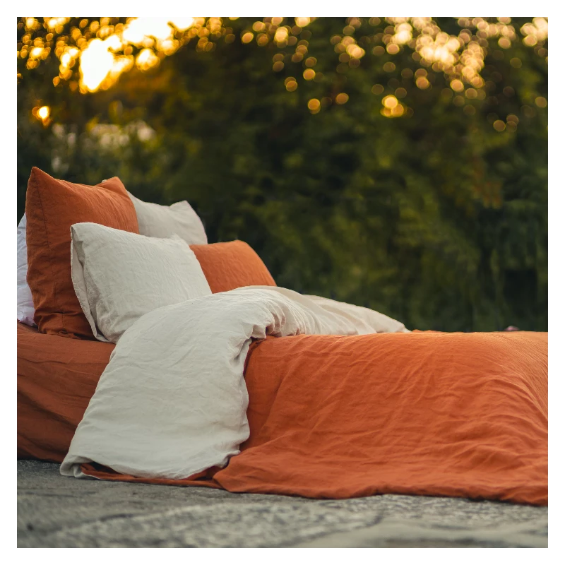 Housse De Couette Bicolore - Collection LIN LAVÉ PREMIUM 100% Lin 180 G/m² European Flax® 8 Housse De Couette Bicolore - Collection LIN LAVÉ PREMIUM 100% Lin 180 G/m² European Flax® – Image 6