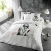 Housse De Couette KATE MOSS 100% Coton 57 Fils/cm² -feuille Soldes Boutique housse de couette kate moss