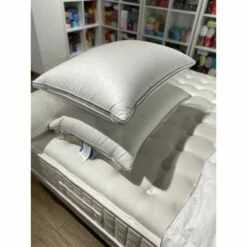 Oreiller COSMOS PLAT 90% Duvet De Canard Blanc 10% Plumettes