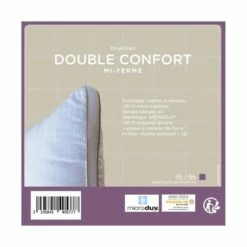 Oreiller Double Confort Luxe Mémoire De Forme/Microduv