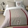 Parure Housse De Couette AMELIA 100% Coton 57 Fils/cm² -feuille Soldes Boutique parure housse de couette amelia
