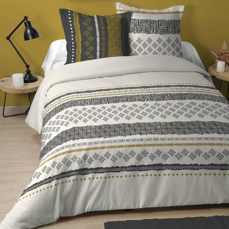 Parure Housse De Couette BARKLAY 100% Coton 57 Fils/cm² 3 Parure Housse De Couette BARKLAY 100% Coton 57 Fils/cm²