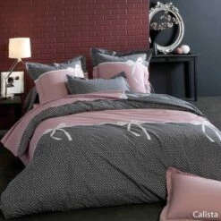 Parure Housse De Couette CALISTA 100% Coton 57 Fils/cm²
