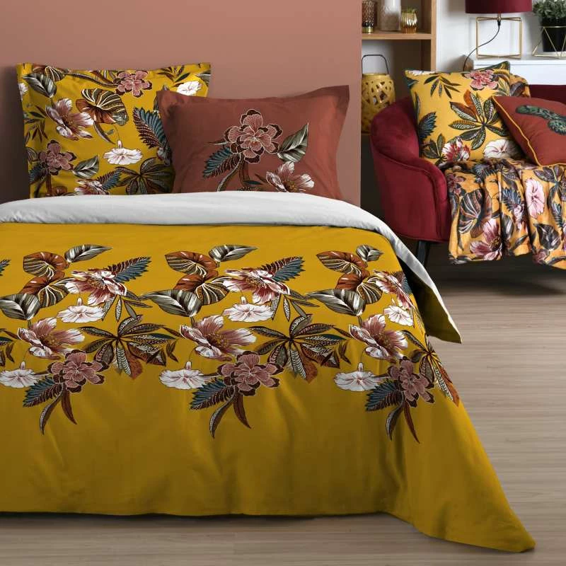 Parure Housse De Couette CURIOSITY 100% Coton 57 Fils/cm² 3 Parure Housse De Couette CURIOSITY 100% Coton 57 Fils/cm²