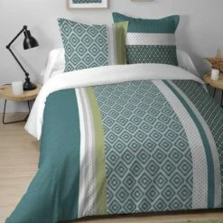 Parure Housse De Couette CURTIS 100% Coton 42 Fils/cm²