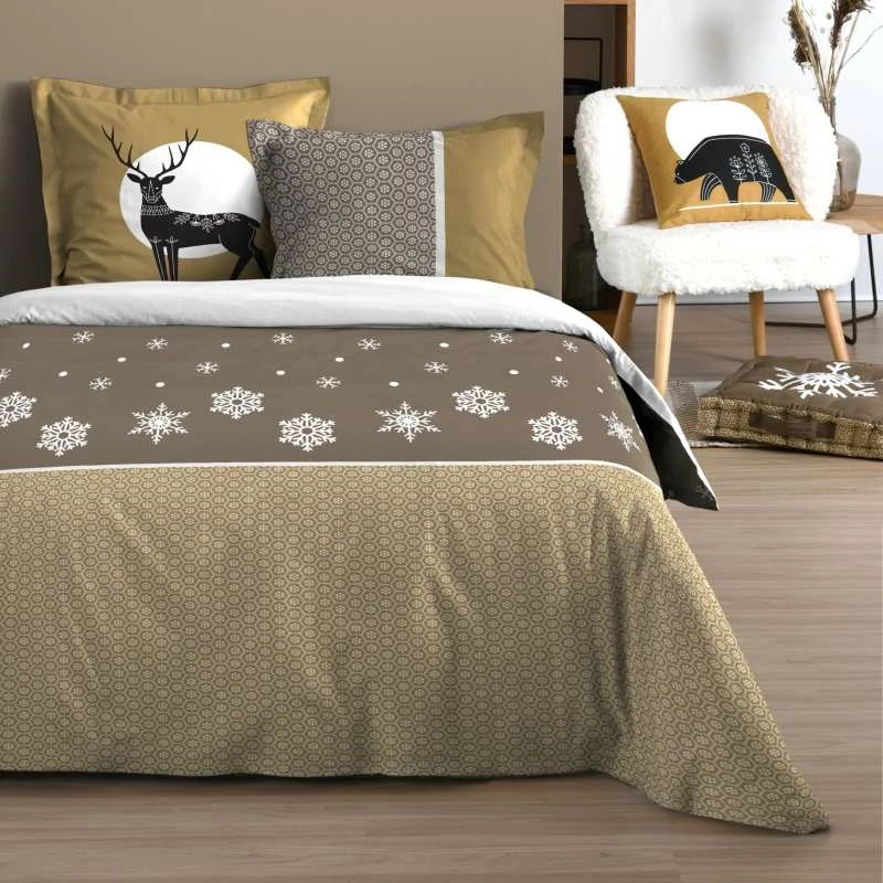 Parure Housse De Couette ESTRELLA 100% Coton 57 Fils/cm² 3 Parure Housse De Couette ESTRELLA 100% Coton 57 Fils/cm²