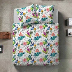 Parure Housse De Couette EXOTIQUE 100% Coton 57 Fils/cm²