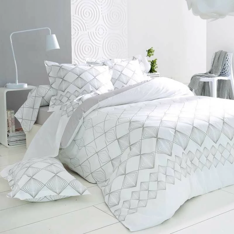 Parure Housse De Couette FOREVER 100% Coton 57 Fils/cm² 3 Parure Housse De Couette FOREVER 100% Coton 57 Fils/cm²