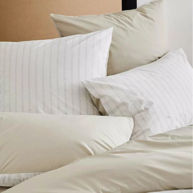 Parure Housse De Couette GABY LIN 100% Percale De Coton 80 Fils/cm² 3 Parure Housse De Couette GABY LIN 100% Percale De Coton 80 Fils/cm²