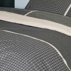 Parure Housse De Couette GATSBY 100% Percale De Coton 80 Fils/cm² -feuille Soldes Boutique parure housse de couette gatsby 2
