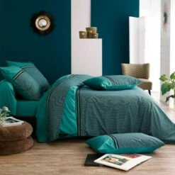 Parure Housse De Couette GUSTAV 100% Percale De Coton 80 Fils/cm²