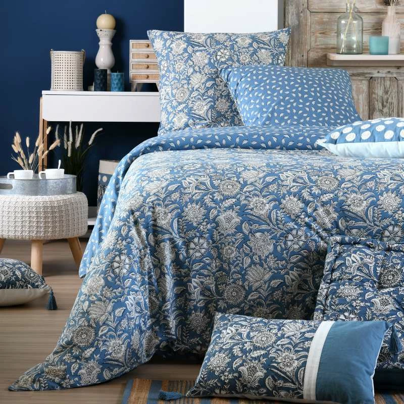 Parure Housse De Couette JULIANNE 100% Coton 57 Fils/cm² 3 Parure Housse De Couette JULIANNE 100% Coton 57 Fils/cm²