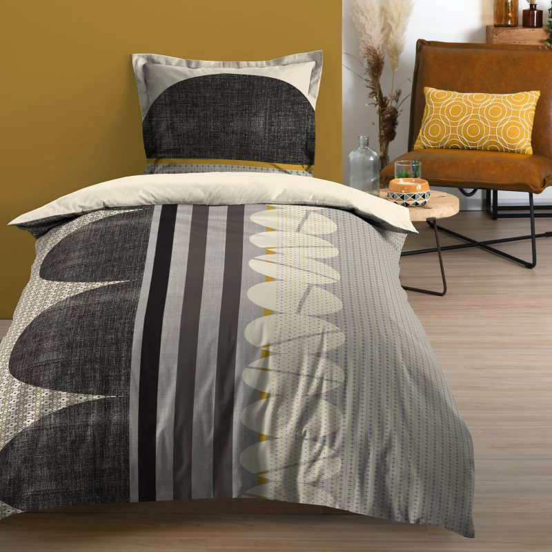 Parure Housse De Couette LENNY 100% Coton 57 Fils/cm² 3 Parure Housse De Couette LENNY 100% Coton 57 Fils/cm²