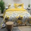 Parure Housse De Couette MALOUINES 100% Coton 52 Fils/cm² -feuille Soldes Boutique parure housse de couette malouines