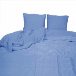 Parure Housse De Couette MÉTIS BLEU LAVANDE Métis Lavé 52% Coton 48% Lin