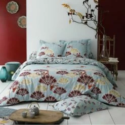 Parure Housse De Couette NYMPHÉA 100% Coton 57 Fils/cm²