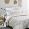 Parure Housse De Couette RAMATUELLE FICELLE 100% Coton 57 Fils/cm² -feuille Soldes Boutique parure housse de couette ramatuelle ficelle