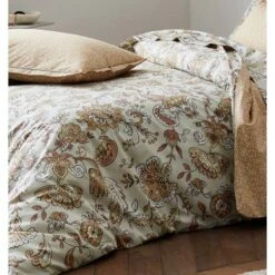 Parure Housse De Couette SANTAL MELBA 100% Percale De Coton 80 Fils/cm² 5 Parure Housse De Couette SANTAL MELBA 100% Percale De Coton 80 Fils/cm² -feuille Soldes Boutique parure housse de couette santal melba 1