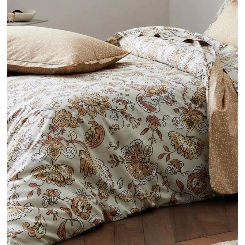 Parure Housse De Couette SANTAL MELBA 100% Percale De Coton 80 Fils/cm² 3 Parure Housse De Couette SANTAL MELBA 100% Percale De Coton 80 Fils/cm²