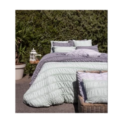 Parure Housse De Couette SHADOW 100% Coton 57 Fils/cm² -feuille Soldes Boutique parure housse de couette shadow 1