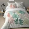 Parure Housse De Couette SINGAPOUR 100% Coton 57 Fils/cm² 1 Parure Housse De Couette SINGAPOUR 100% Coton 57 Fils/cm² -feuille Soldes Boutique parure housse de couette singapour
