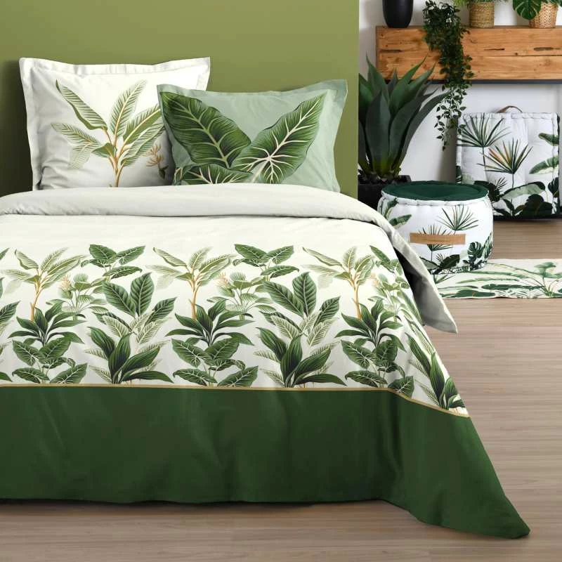 Parure Housse De Couette TOPIARY 100% Coton 57 Fils/cm² 3 Parure Housse De Couette TOPIARY 100% Coton 57 Fils/cm²