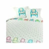 Parure Housse De Couette VERSAILLES TURQUOISE 100% Coton 57 Fils/cm² 1 Parure Housse De Couette VERSAILLES TURQUOISE 100% Coton 57 Fils/cm² -feuille Soldes Boutique parure housse de couette versailles turquoise