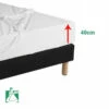 Protège Matelas MOLLETON - Bonnets 40 Cm FIN DE SERIE 100% Coton 200 G/m² -feuille Soldes Boutique protege matelas molleton 100 coton 200 gm bonnets 40 cm