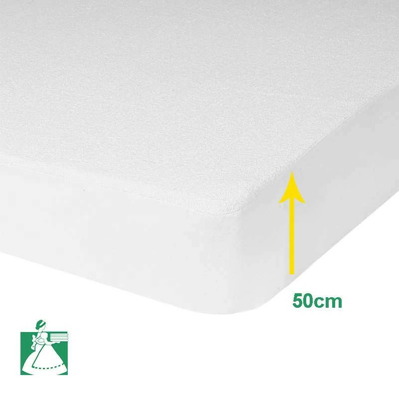 Protège Matelas POLYURÉTHANE - Bonnets 50 Cm Bouclette Éponge & Polyuréthane Imperméable 3 Protège Matelas POLYURÉTHANE - Bonnets 50 Cm Bouclette Éponge & Polyuréthane Imperméable