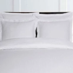 Taie D'Oreiller - Collection FINES RAYURES 100% Satin De Coton 120 Fils/cm²