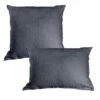 Taie D'Oreiller PALAZZO ARDOISE 100% Coton 550 G/m²