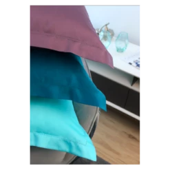 Taie De Traversin - Collection SATIN MERCERISÉ 100% Satin De Coton Mercerisé 120 Fils/cm² -feuille Soldes Boutique taie de traversin satin de coton 120 fils cm 2